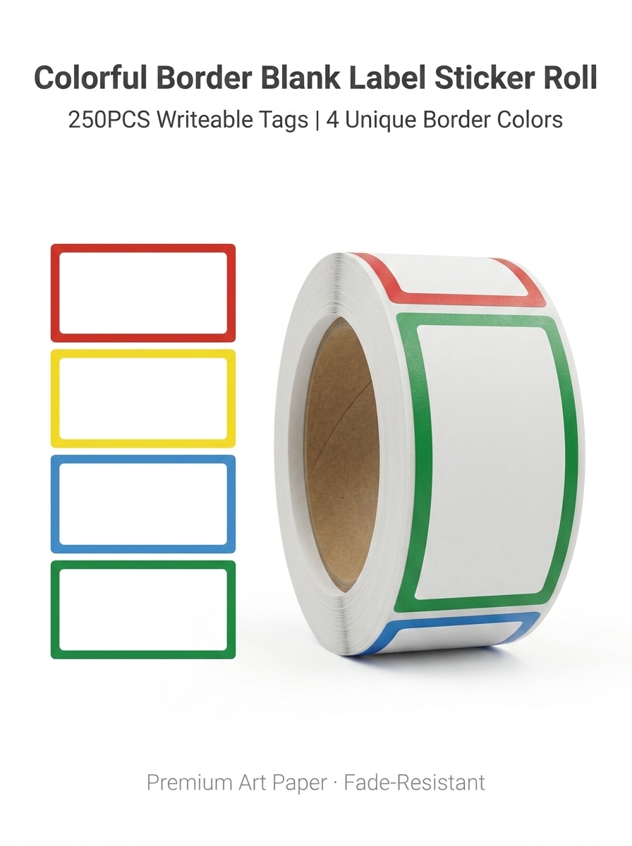 Home Cooking Book - 250Pcs/Roll Name Storage Books Classify Stickers,4