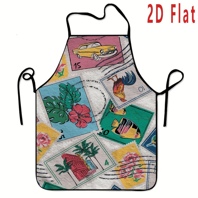 Home Cooking Work - 1Pc vintage stamp style tropical style