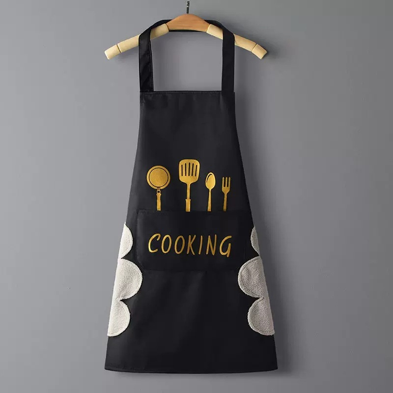 Apron Waterproof Oilproof Can  - Home Cooking Work บทวิจารณ์และราคา