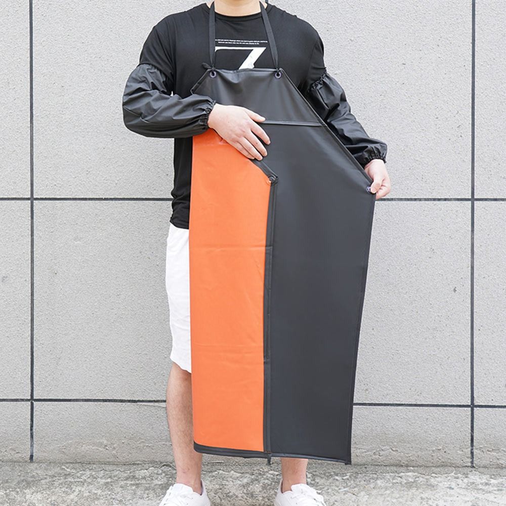 Soft PU Leather Kitchen Apron  - Home Cooking Work บทวิจารณ์และราคา
