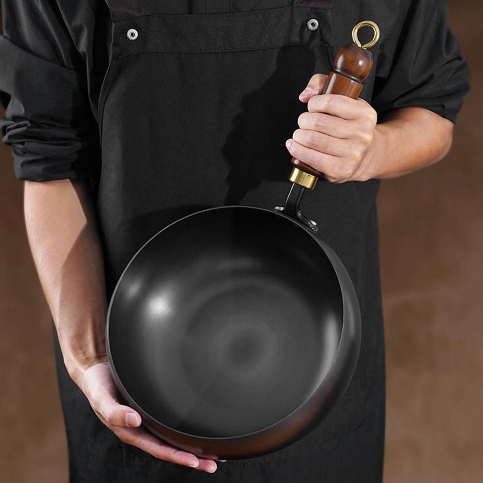 Iron Uncoated Chinese Wok Big  - Home Cooking Chinese บทวิจารณ์และราคา