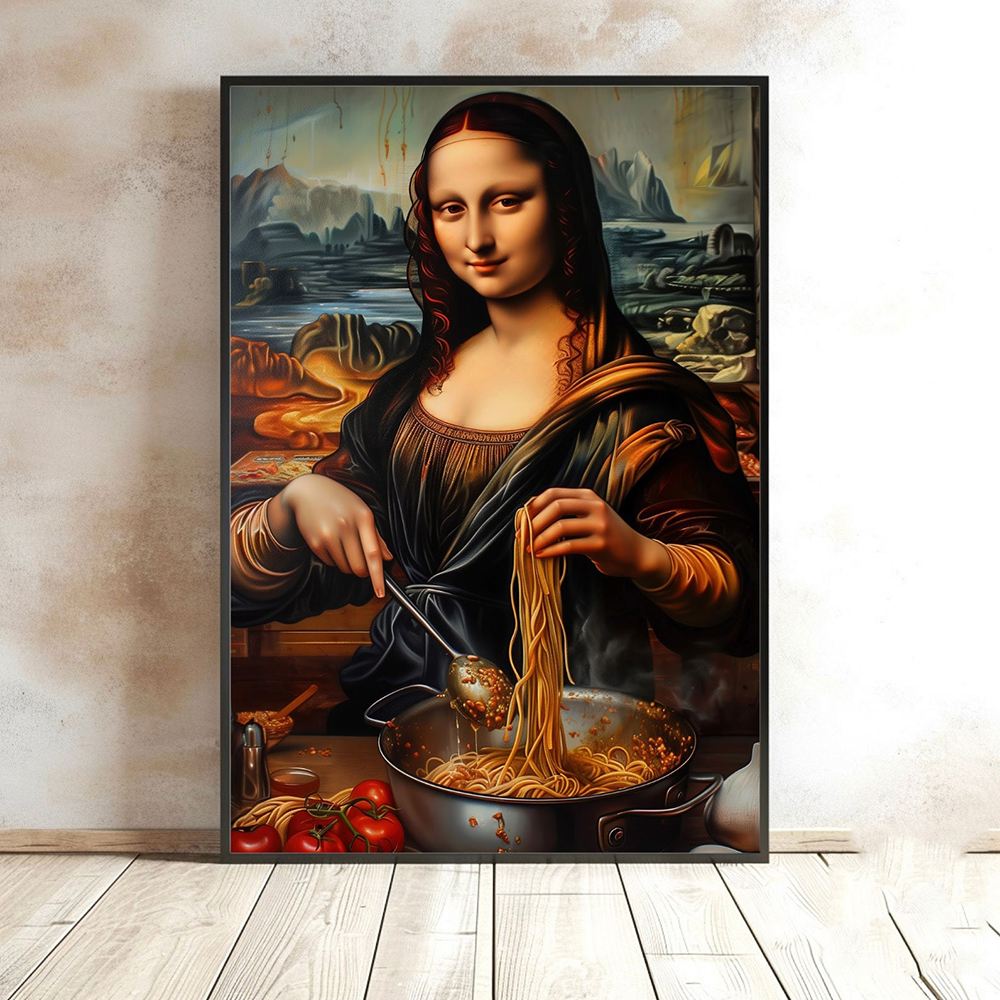 Funny Mona Lisa With Cooking I - Home Cooking In Italian บทวิจารณ์และราคา