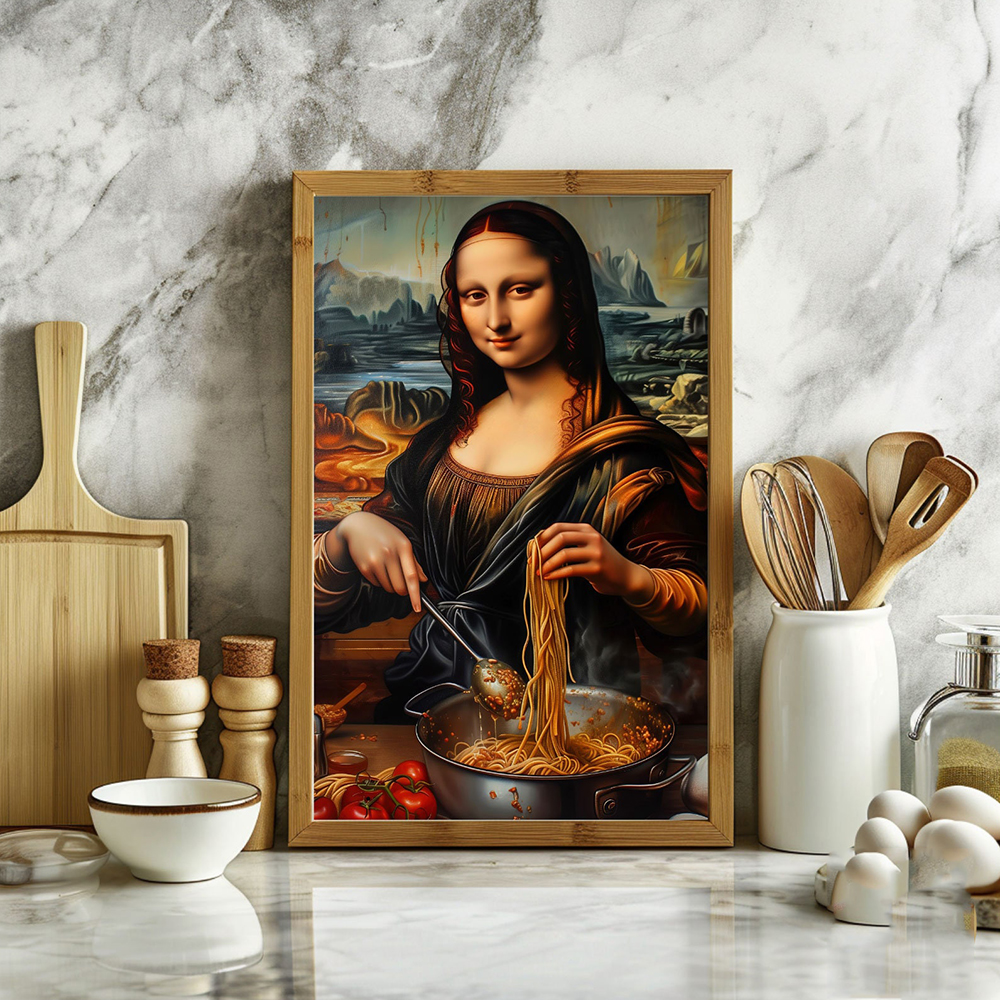 Funny Mona Lisa With Cooking I - Home Cooking In Italian บทวิจารณ์และราคา
