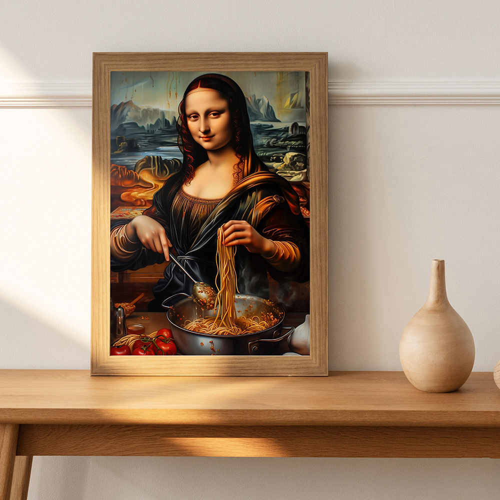 Funny Mona Lisa With Cooking I - Home Cooking In Italian บทวิจารณ์และราคา