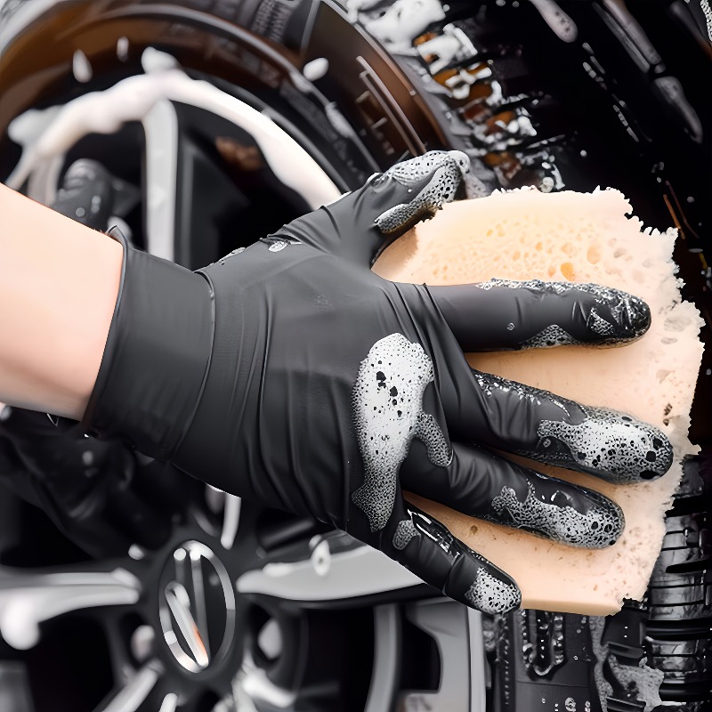 Disposable Gloves Black Home N - Home Cooking Work บทวิจารณ์และราคา