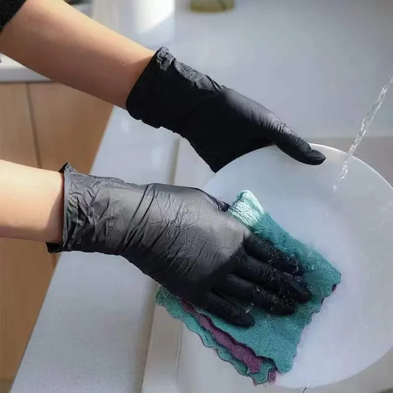 Disposable Gloves Black Home N - Home Cooking Work บทวิจารณ์และราคา