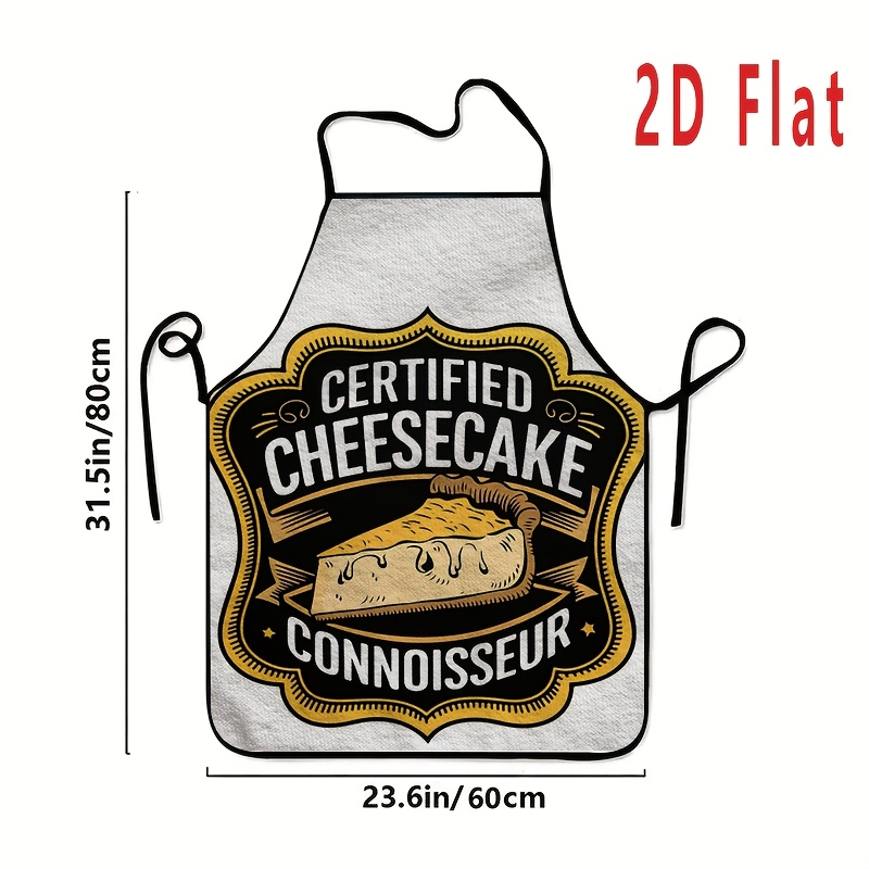 1Pc Cheesecake Printed Apron 6 - Home Cooking Work บทวิจารณ์และราคา
