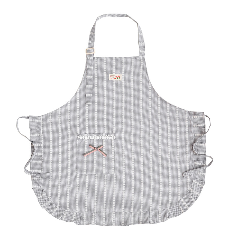 Striped neckband adjustable ap - Home Cooking Work บทวิจารณ์และราคา