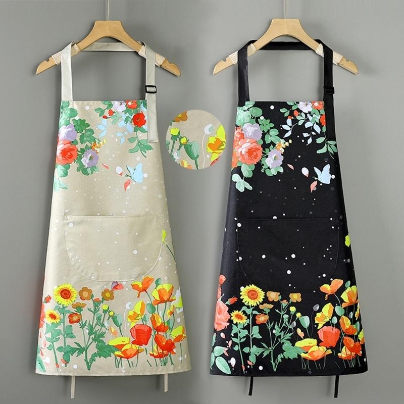 652F Waterproof Apron with Bre - Home Cooking Work บทวิจารณ์และราคา