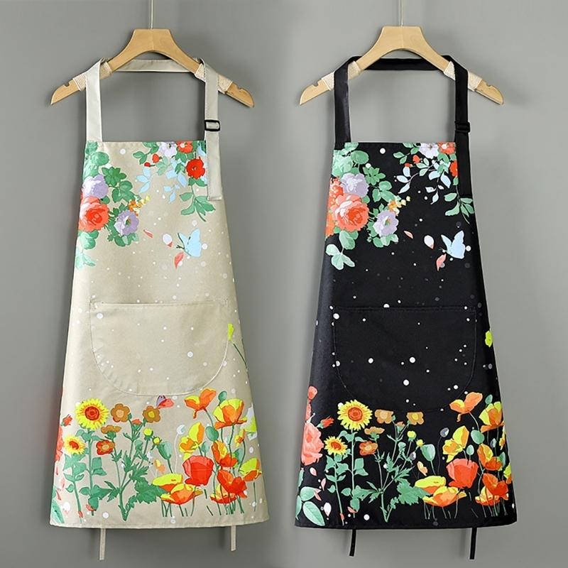 652F Waterproof Apron with Bre - Home Cooking Work บทวิจารณ์และราคา