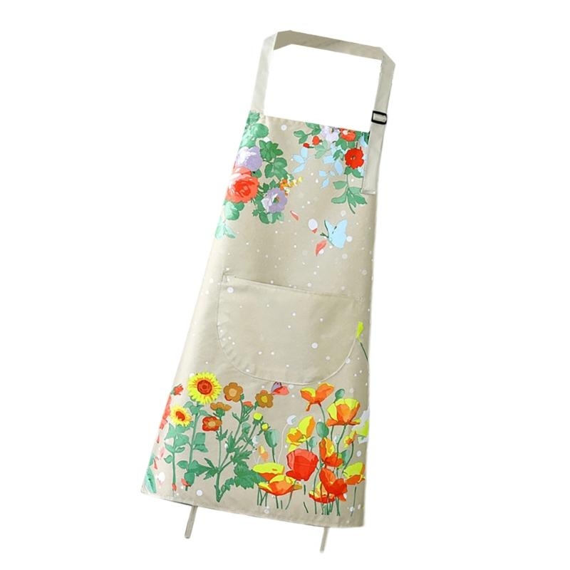 652F Waterproof Apron with Bre - Home Cooking Work บทวิจารณ์และราคา