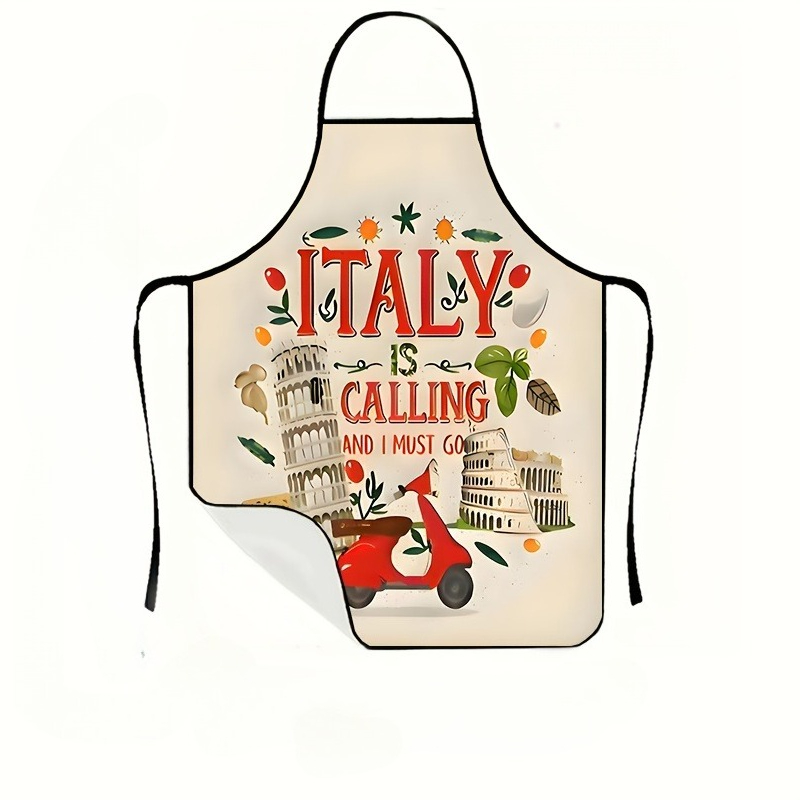 1 Piece Italian-Themed Apron,  - Home Cooking In Italian บทวิจารณ์และราคา